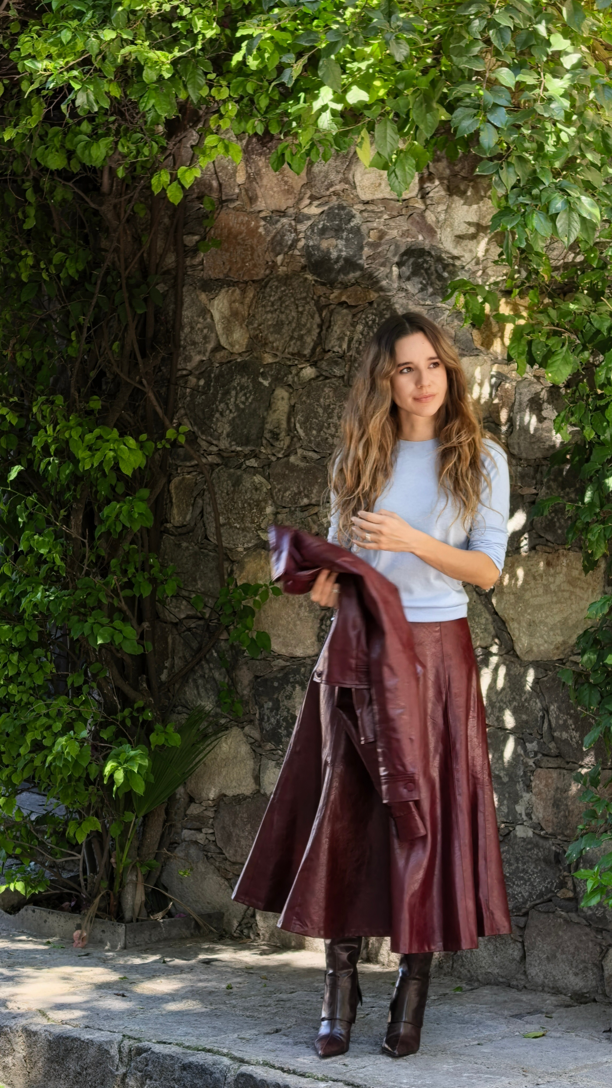 The Maroon skirt
