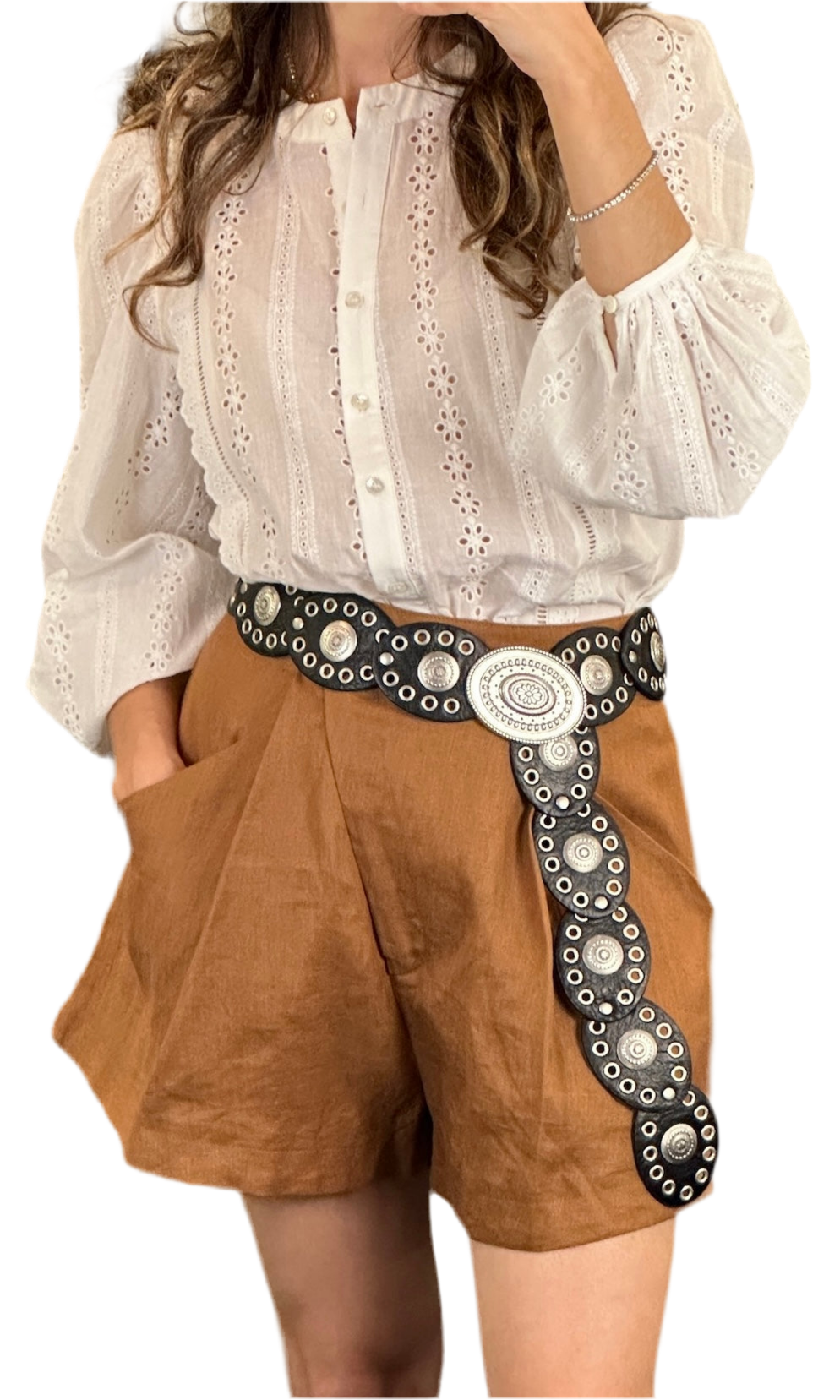 The Boho belt in black