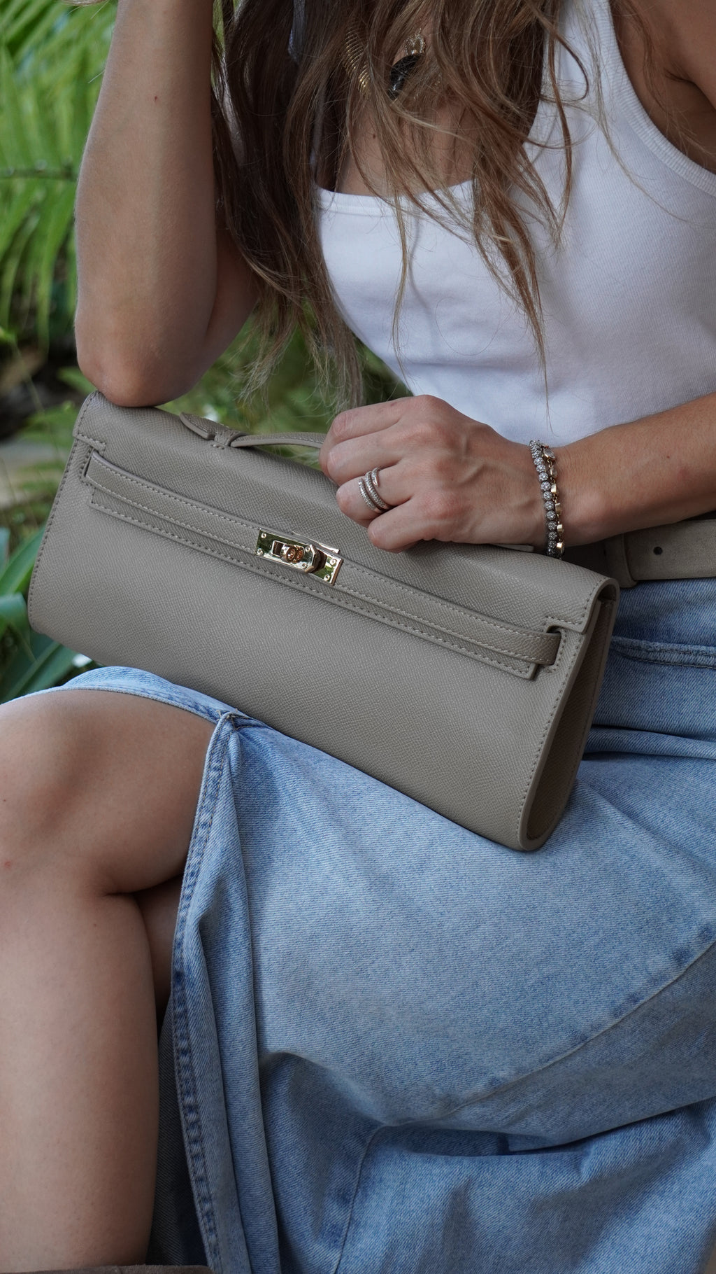 The Gray clutch bag