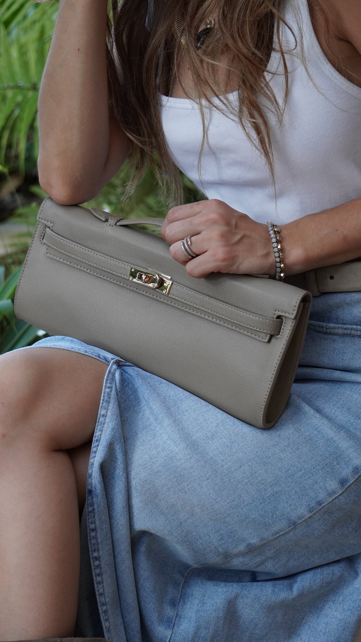 The Gray clutch bag