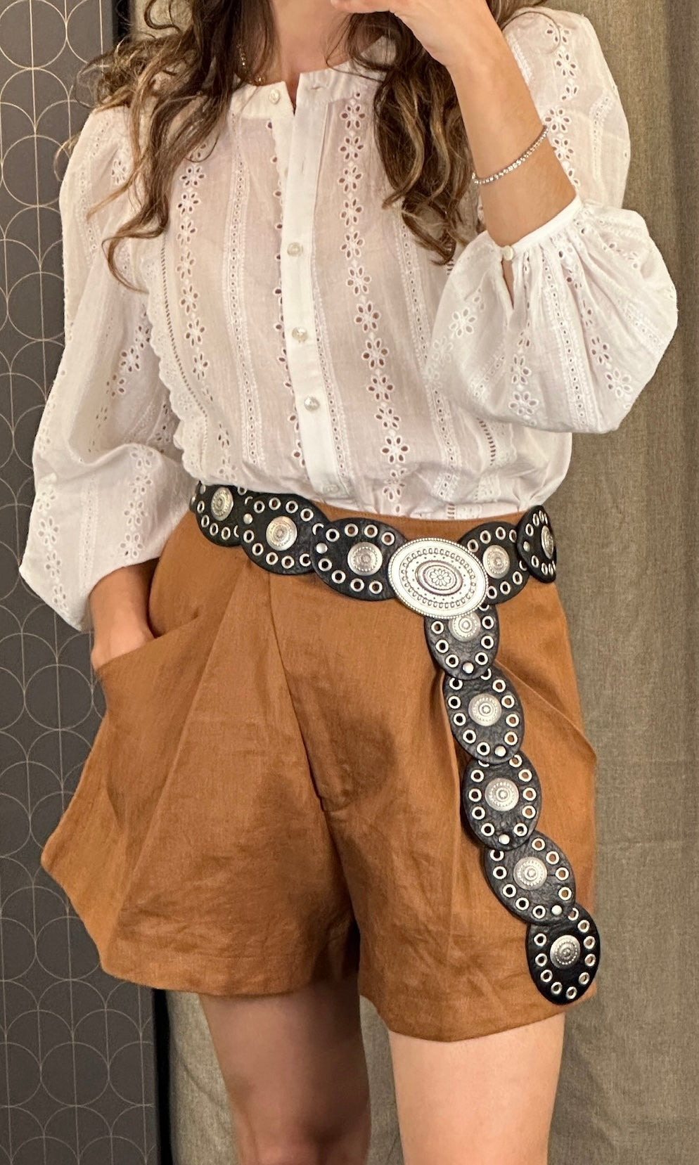 The Boho belt in black